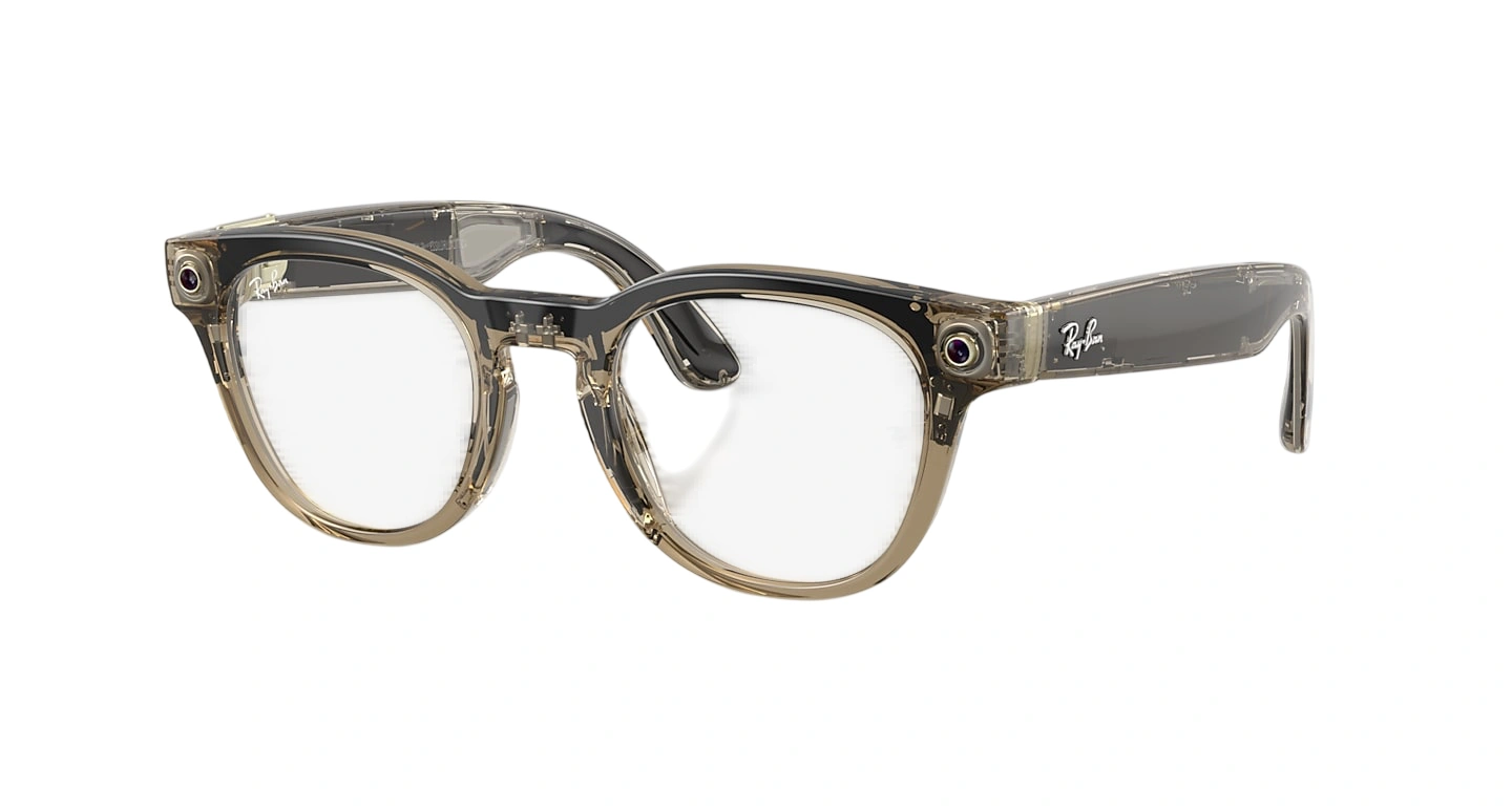 Умные очки Ray-Ban Meta Scriber Optics Gen 2,  Shiny Transparent Stone Beige