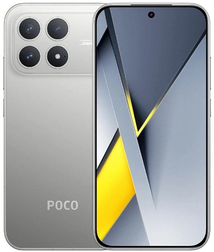 Смартфон Xiaomi POCO F8 Pro 12/256 ГБ, серебристый