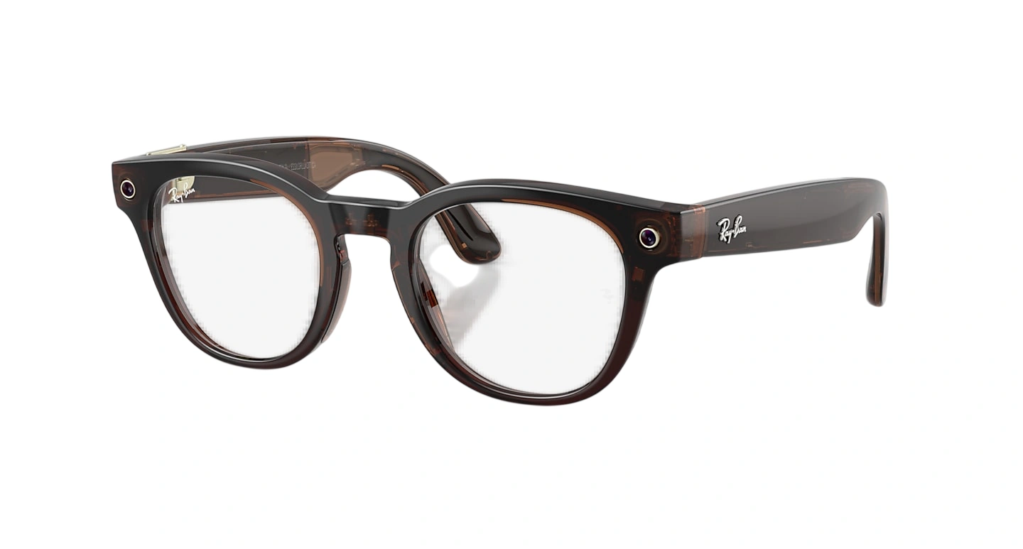 Умные очки Ray-Ban Meta Scriber Optics Gen 2, Shiny Transparent Umber