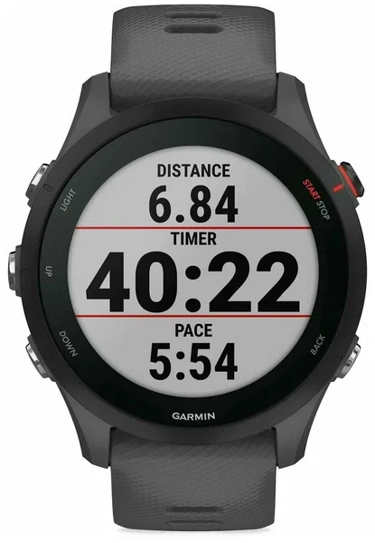 Умные часы Garmin Forerunner 255 45 мм, серый (010-02641-10)