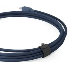Дата-кабель "vlp" Nylon Cable USB C - USB C, 100W, 1.2м, темно-синий